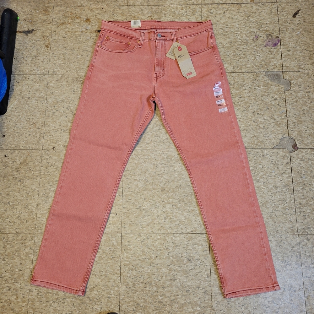 Levi's 502 Mens Jeans Blue Size 34X32 Regular Fit Tapered Stretch NWT DEADSTOCK